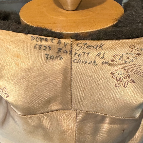 Vintage FAUX MINK FUR Stole | ART DECO GLAM Shawl LINED WRAP Capelet | Mahogany - Picture 12 of 14